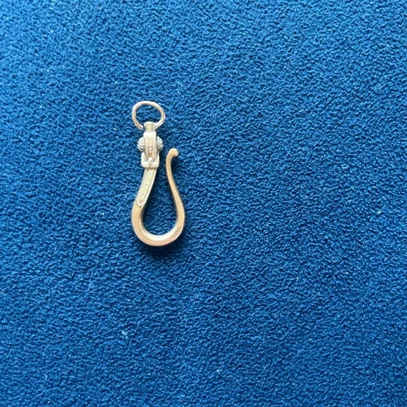 Vintage Rare Gold Hook Pendant - Picture 2 of 5